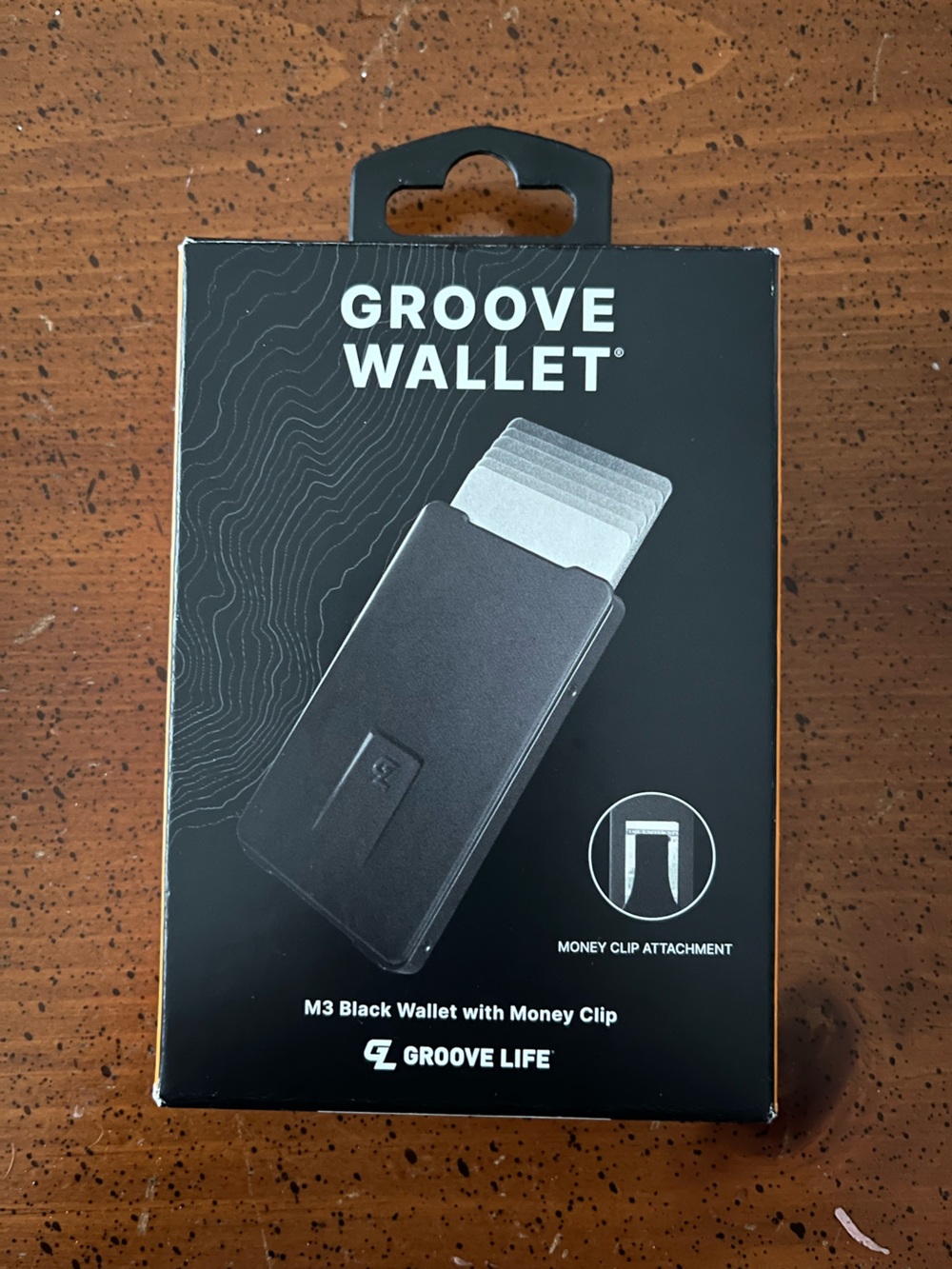 Groove Life Wallet M3 Black Wallet with Money Clip - NEW